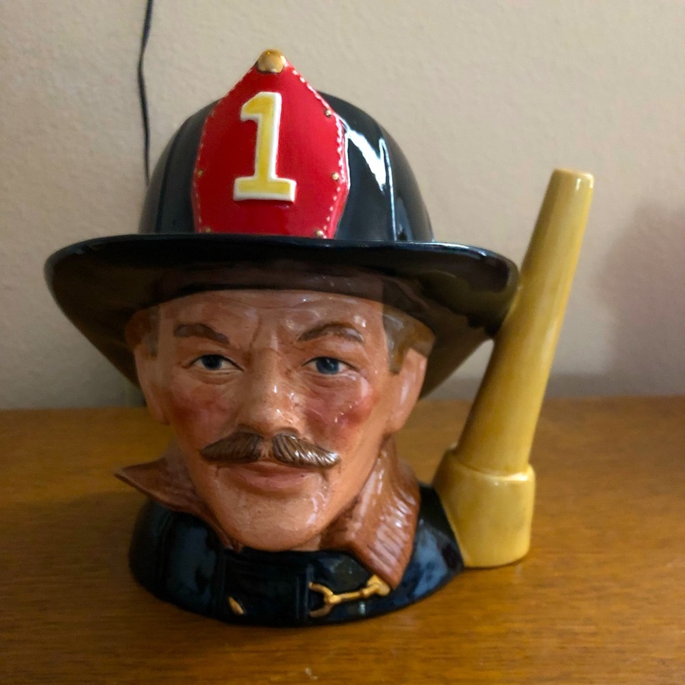 Royal Doulton Large The Fireman character jug